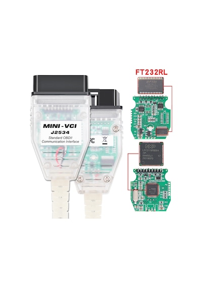 Usb'den Obd2'ye 16 Pin Mını Vcı Ft232rl Toyota Tıs Techstream İçin Tek Teşhis Kablosu