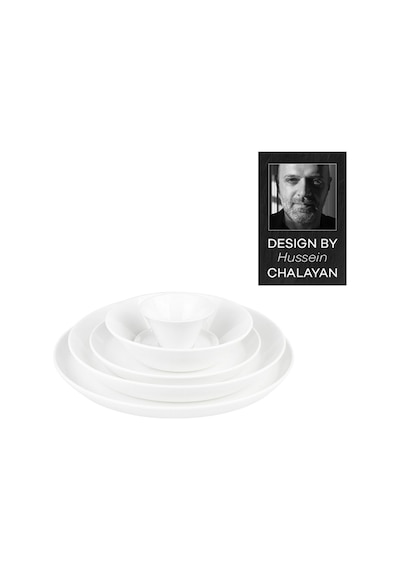 Karaca Hussein Chalayan Digital 6 Parça Tek Kişilik Fine Pearl Yemek Takımı