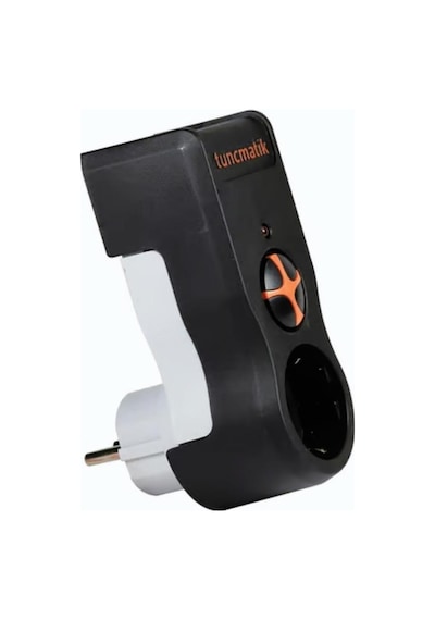 Tunçmatik Voltaj & Akım Korumalı Grup Priz Powersurge 1-Surge Protection Plug-525 Joule-Siyah