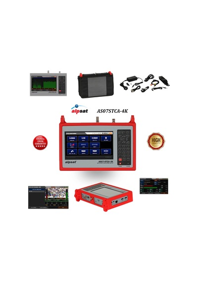 Alpsat As07 Stca-4k Uydu/kamera/karasal/kablo Combo Sinyal Bulucu