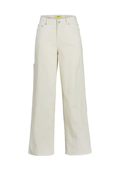 Jack & Jones Kadin Keten Karisimli Pantolon - Lisa 12255422 Vanilla Ice Beyaz