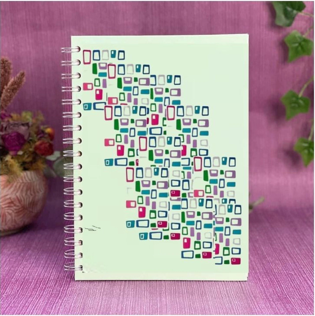 2 Adet Defter Sticker,laptop Sticker Renkli Kareli Pvc 48x33x0,5cm