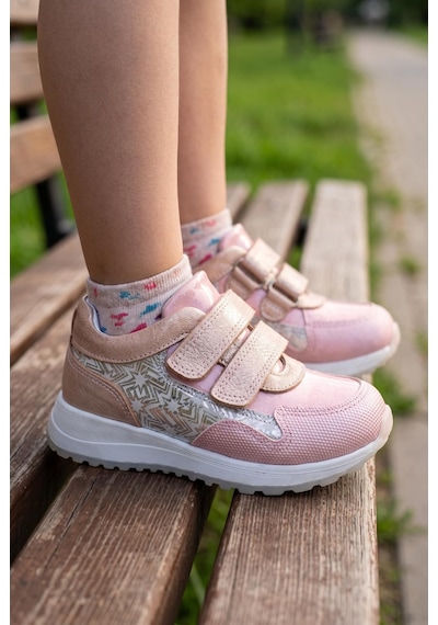 Tuğba Ortopedi 921 Çocuk Okul Öncesi Deri Sneaker Pembe