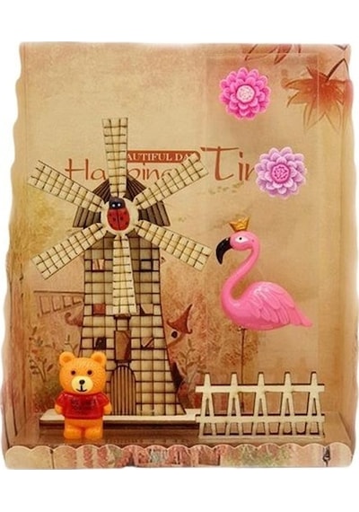 Işıklı Değirmen Flamingo Ve Teddy