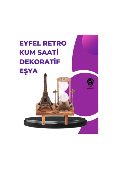 Ev, Ofis Ve Kafeler İçin Ahşap Kum Saati Dekorasyonu