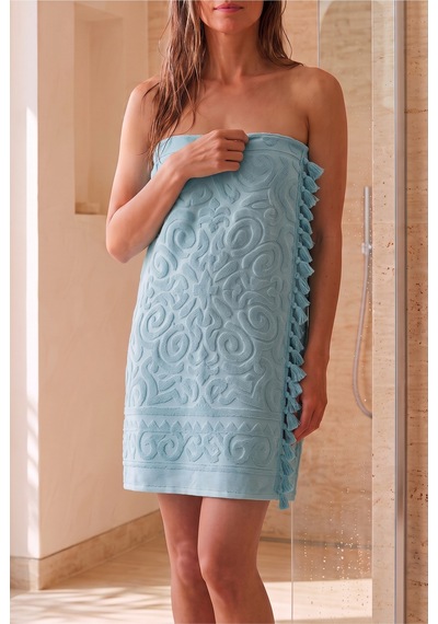 Bağlamalı Banyo Havlusu %100 Pamuk, 70x140 Cm, Jakarlı Duş, Vücut, Plaj Havlusu Dayanıklı, Hızlı Kuruyan Mint