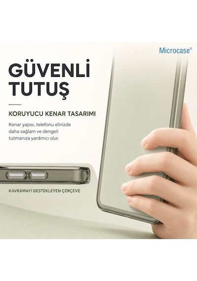 Microcase Xiaomi 17t İle Uyumlu Shield Serisi Darbeye Dayanıklı Yarı Esnek Plastik Tpu Kılıf - Al8100 Gri