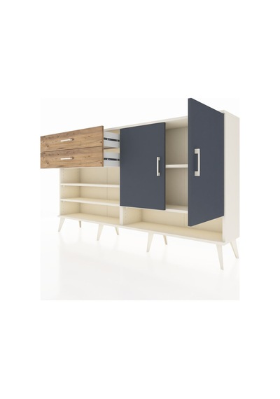 Arges Konsol 4 Raflı 2 Çekmeceli 2 Kapaklı 176x30x99 Aytaşı-antra Aytaşı-antrasit/çam Arges Konsol 4 Raflı 2 Çekmeceli 2 Kapaklı 176x30x99 Aytaşı-antra Aytaşı-antrasit/çam
