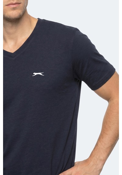 Slazenger Rıvaldo In Erkek V Yaka Lacivert Tişört