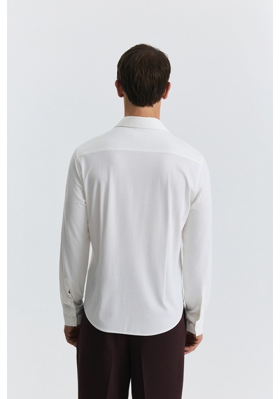 Antioch Comfort Slim Gömlek Ekru