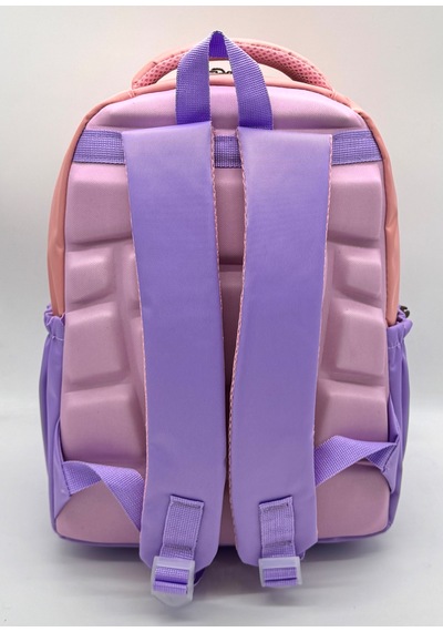 Suya Dayanıklı İlk Okul Çantası 3'lü Seti Unisex Çocuk İlkokul Çantası Ldc-8010 Pudra-lila Purple