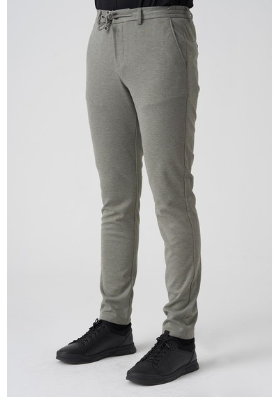 White Stone Barcelos P1035 Regular Fit Semanta Likralı Orme Jogger Pantolon Haki Haki