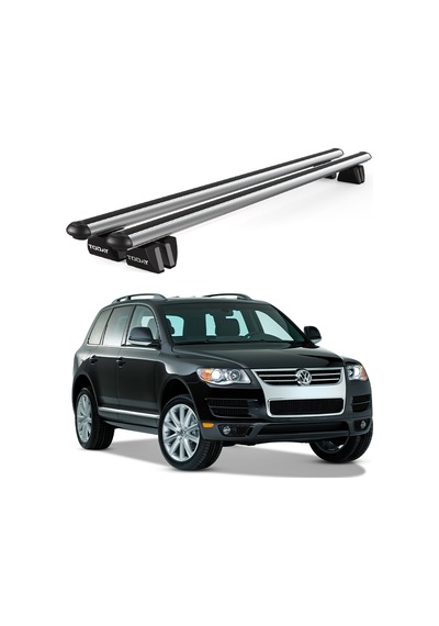Pençe Volkswagen Touareg Ara Atkı 2002-2010 Uyumlu Gri Ara Atkı Port Bagaj Tavan Barı