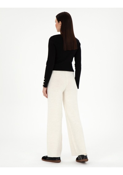 Pierre Cardin Kadın Ekru Pantolon Triko 50296235-vr019 Ekru