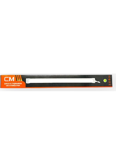 Cm Şarjlı Taşınabilir Led Aydınlatma 3 Işık Seviyesi Çakar Mod Kancalı Ve Mıknatıslı 320x42mm Beyaz