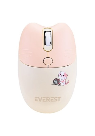 Everest Km-6283 Catty Renkli Tuşlu Sarı Kablosuz Q Multimedia Klavye + Mouse + Pad