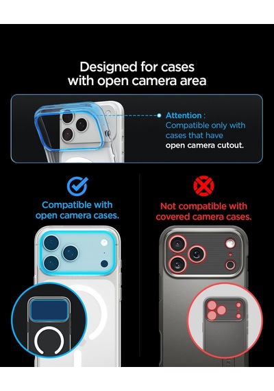 Apple Uyumlu iPhone 18 Pro İle Uyumlu Kamera Lens Koruyucu Tam Kaplayan Cam Kolay Kurulum Glas.tr Ez Fit Optik Pro Xl Dark Gray - Agl12035 Diğer