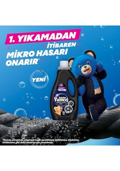 Sıvı Bakım Deterjanı Siyah 30 Yıkama 1500 Ml 0.75 LT - 2.5 LT - 12 KG