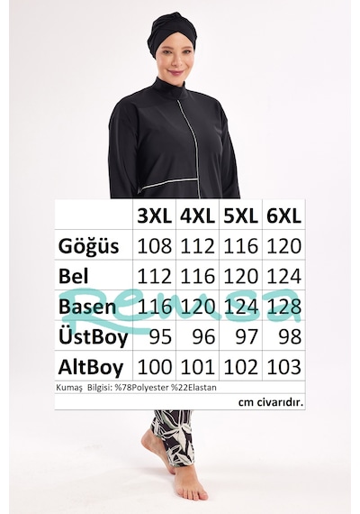 Adasea Uv Korumalı Büyük Beden Likralı Tam Kapalı Tesettür Mayo 1801 Siyah03 Siyah03 Siyah Adasea Uv Korumalı Büyük Beden Likralı Tam Kapalı Tesettür Mayo 1801 Siyah03 Siyah03 Siyah