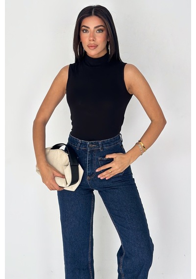 Noa & Noa Kadın Kolsuz Boğazlı Basic Body Sleek Core SIYAH Noa & Noa Kadın Kolsuz Boğazlı Basic Body Sleek Core SIYAH