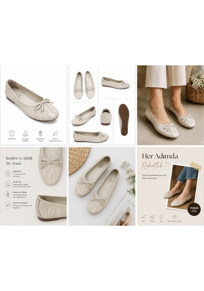 N Napa Shoe Np.16307.bej.deri Babet