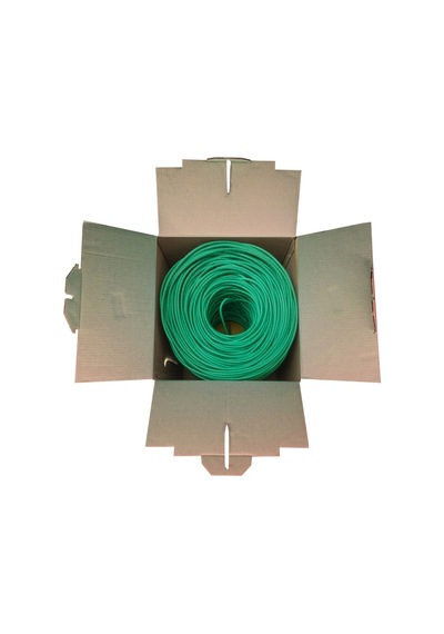 Powergate Cat6-box-gn, 23awg 0,57mm, Utp, Cat6 Kablo, 305m, Yeşil