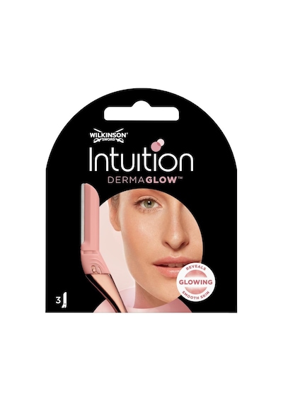 Wilkinson Sword Intuition Dermaglow Kadın Yüz Usturası 3 Yedek Başlığı