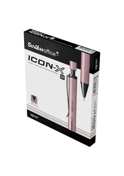 Scrikss Versatil Kalem Icon-x Metal 0.5 Mm Lila 12 Li Çok Renkli