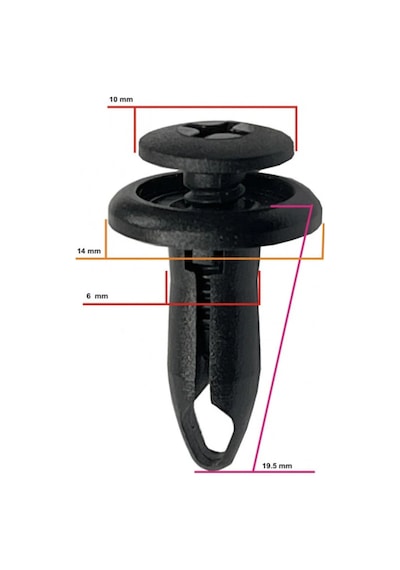 Ford Focus Fiesta Connect Uyumlu Davlumbaz Tampon Panjur Klipsi 100 Adet