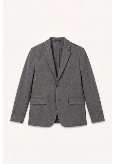 Defacto Slim Fit Çentikli Yaka İki Düğmeli Blazer Ceket F7690ax26auar198 Antrasit-ar198
