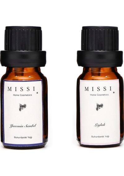 MİSSİ 2li Yasemin Sandal & Leylak BUHURDANLIK ESANSI /YAĞI