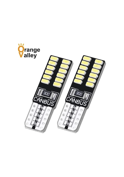 2 Adet Beyaz Renk T10 Dipsiz Led Ampul Park Ampulü Gündüz Farı Yü N11.312