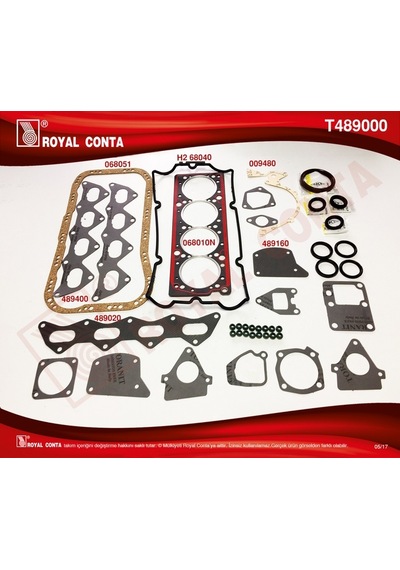 Royal Takım Conta Skc Li Subap Lastikli Tmpr 2000 16v IS00-ROYAL T489000
