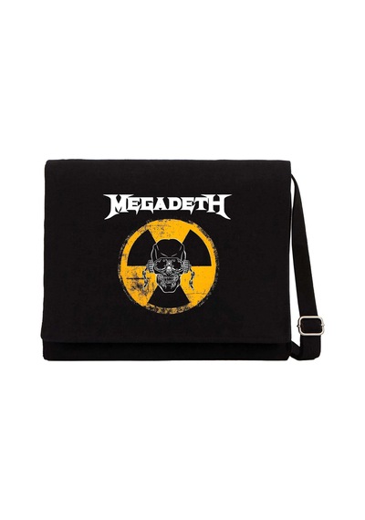 Megadeth Warnıng Alarm Siyah Kanvas Postacı Çantası