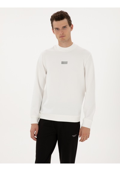 Pierre Cardin Erkek Beyaz Sweatshirt 50316633-vr013 Beyaz