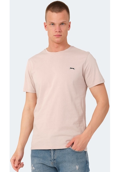 Slazenger VEDA Erkek Baskılı Taş Gri Tişört
