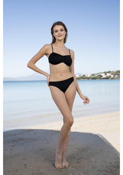 Estiva Luplu Straplez Bikini Takımı - Siyah