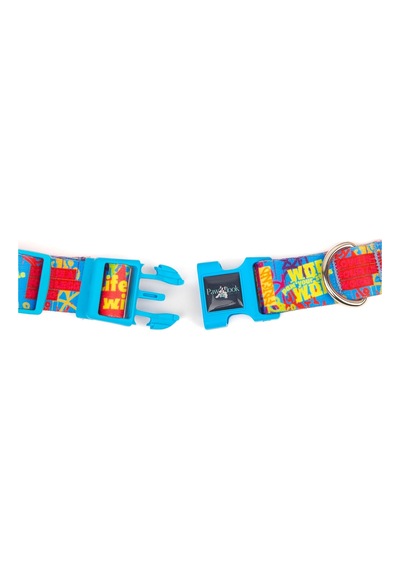 Design Köpek Gezdirme Kayışı Geri Dönüştürülmüş, Kadifemsi Dokulu, Çift Kilitli Karabina Kanca, 360 Dönüşlü, Dayanıklı & Şık Tasarım, Mavi, Large Çok Renkli