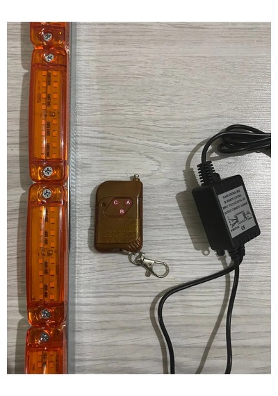 100 Cm Sarı-sarı Çakar Lamba 12 Modlu Uzaktan Kumandalı