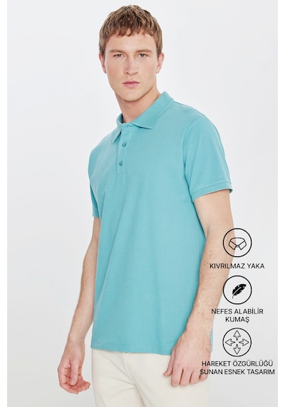 AC&Co / Altınyıldız Classics Altinyildiz Classics Erkek Petrol Slim Fit Dar Kesim Polo Yaka %100 Pamuk Tişört 4A4820200001PETS Petrol AC&Co / Altınyıldız Classics Altinyildiz Classics Erkek Petrol Slim Fit Dar Kesim Polo Yaka %100 Pamuk Tişört 4A4820200001PETS Petrol