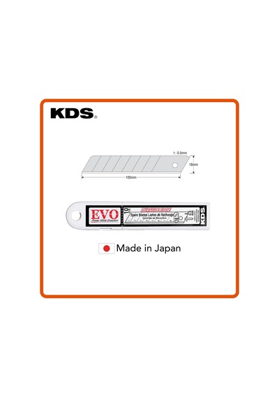 KDS LB-10 EVO MAKET BIÇAK YEDEĞİ 18MM  10'LU PAKET