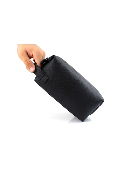 Alphaclub Bag Erkek Hakiki Deri Siyah Fermuarlı El Ve Clutch Çanta