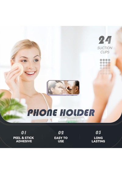 Silikon Vantuzlu Telefon Tutucu, Ahtapot Vakumlu Tasarım, Telefon Arkası Kılıf Tutucu, Araç Ve Masa Üstü Kullanım, Tüm Cep Telefonu Modellerine Uygun Siyah 2 Mixed