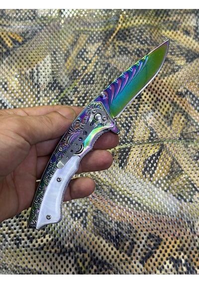 Mtech Mt-1009c Paslanmaz Kamp Çakı Beyaz