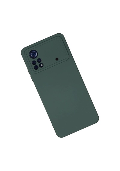 Bezos Poco X4 Pro 5g Kılıf Nano İçi Kadife Silikon - Koyu Yeşil Nhr