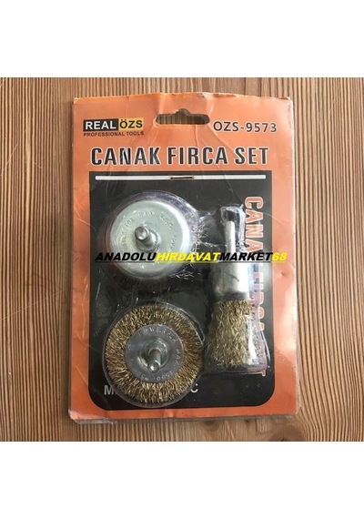 Çelik Tel Firça Seti Matkap Için Tel Firça Seti 3 Parça