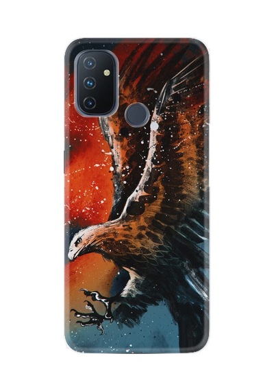 Oneplus Nord N10 Kılıf Silikon Desen Özel Seri Kartal Uçarken 1718