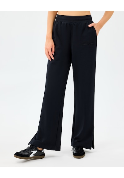 Skechers W Essential Wide Leg Regular Fit Sweatpant Kadın Siyah Eşofman Altı S2610010-3817 Siyah