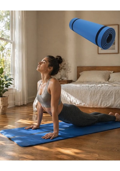 10 Mm Fitness Ve Pilates Matı Kaydırmaz Taban Konforlu Spor Minderi Hafif Taşınabilir Diğer