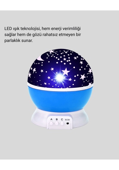 Çocuk Gece Lambası 6 Modlu Renkli Led Enerji Tasarruflu Çok Renkli